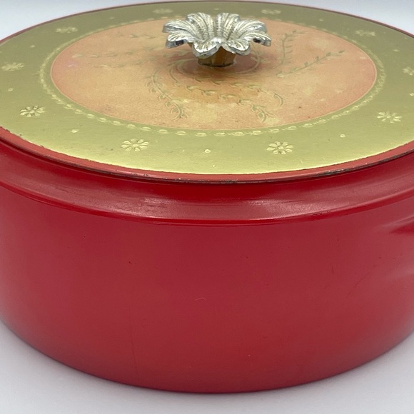 Vintage Avon 1957 Glass Dusting Powder Container Persian Wood - Picture 2 of 10